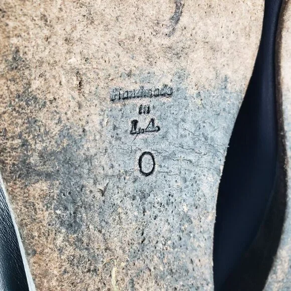 Calleen Cordero Sheira Slides Navy Blue Studded Backless Mule Shoes Size 10 - Picture 6 of 12